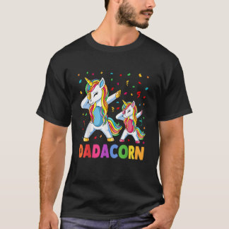 T-shirt Papa Unicorn Dadacorn Fête des pères Papa Annivers