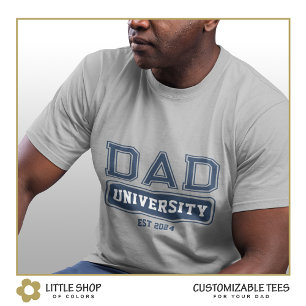 T-shirt Papa Université Style Varsity Fête des Pères