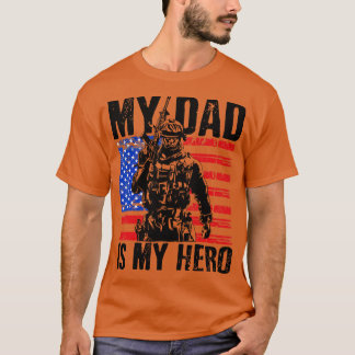 T-shirt Papa USA Drapeau Fête des pères 4 juillet
