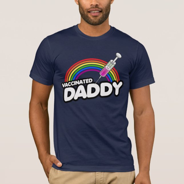 T-SHIRT PAPA VACCINÉ (Devant)