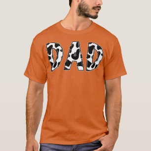 T-shirt Papa Vache Imprimer Agritouriste Motif d'animaux d