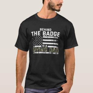 T-shirt Papa Vétéran Fier Soldat Patriote Américain Fête d