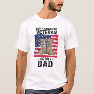 T-shirt Papa Vétérinaire Fière Enfants Fête des Anciens Co