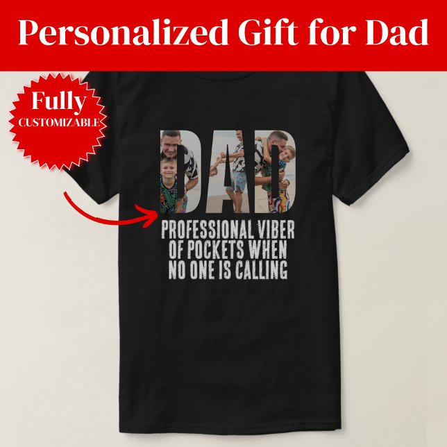 T-shirt Papa Vibe de poche drôle (Funny Pocket Vibe Dad T-Shirt)