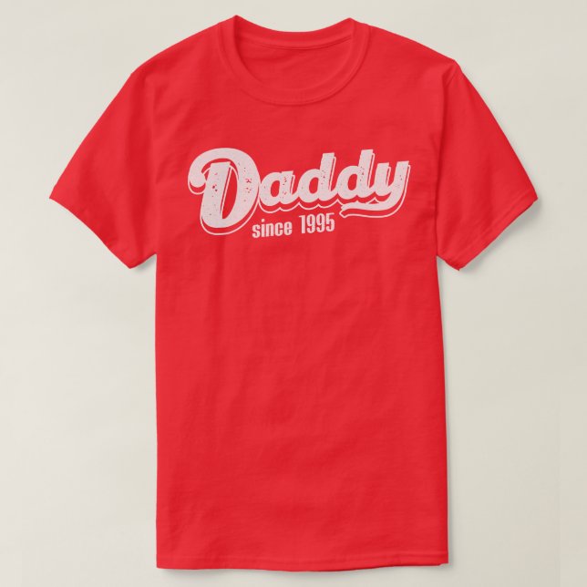 T-shirt Papa vintage depuis 1995 (Design devant)