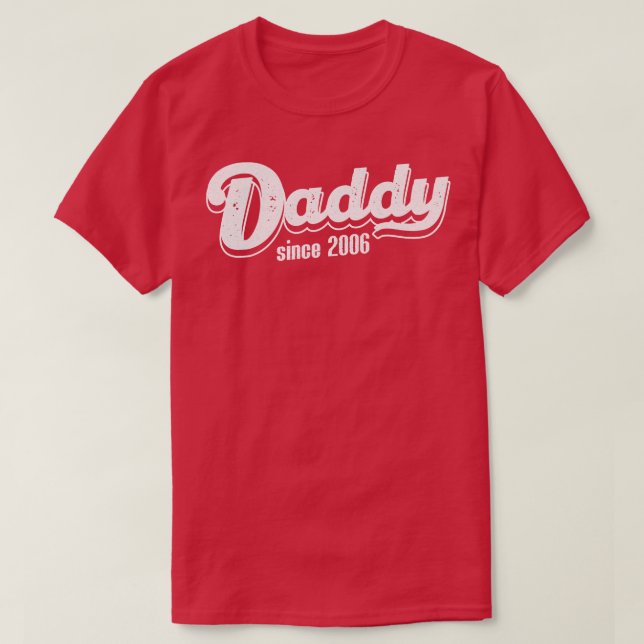 T-shirt Papa vintage depuis 2006 (Design devant)