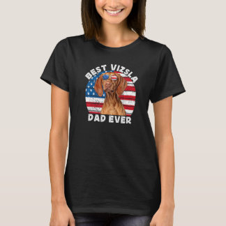 T-shirt Papa Vizsla pour hommes Vizsla hongrois américain