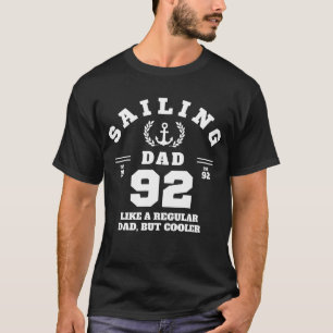 T-shirt Papa voile drôle Bateau Fondée en 1992