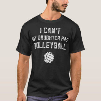 T-shirt Papa volley-ball Hommes Je ne peux pas Ma fille a