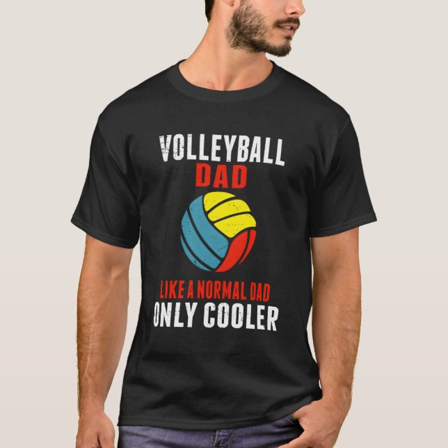 T-shirt Papa Volleyball Comme Papa Normal Seulement Er (Devant)