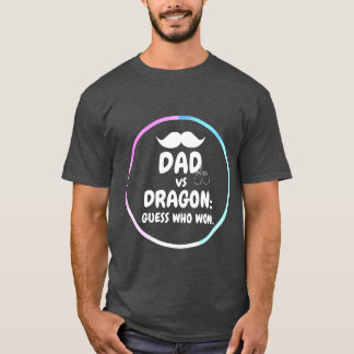 T-shirt Papa vs Dragon : Vêtements amusants pour la Fête d