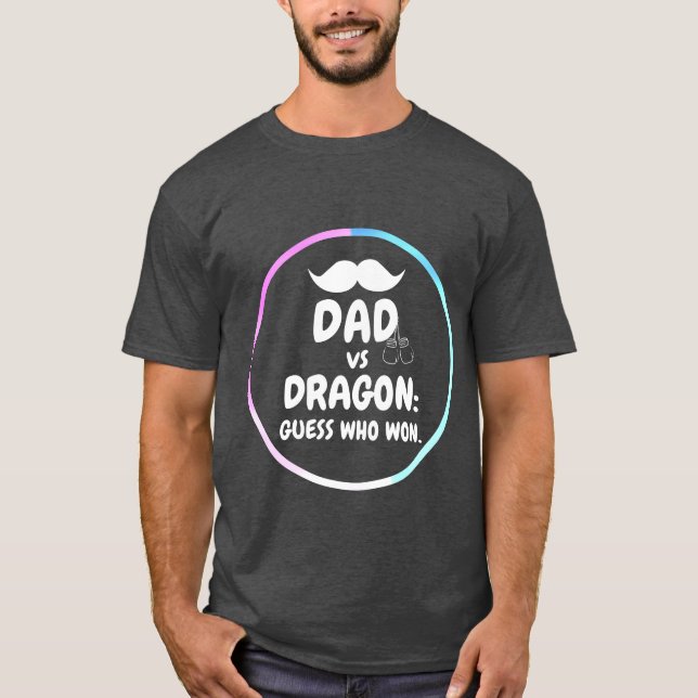 T-shirt Papa vs Dragon : Vêtements amusants pour la Fête d (Devant)