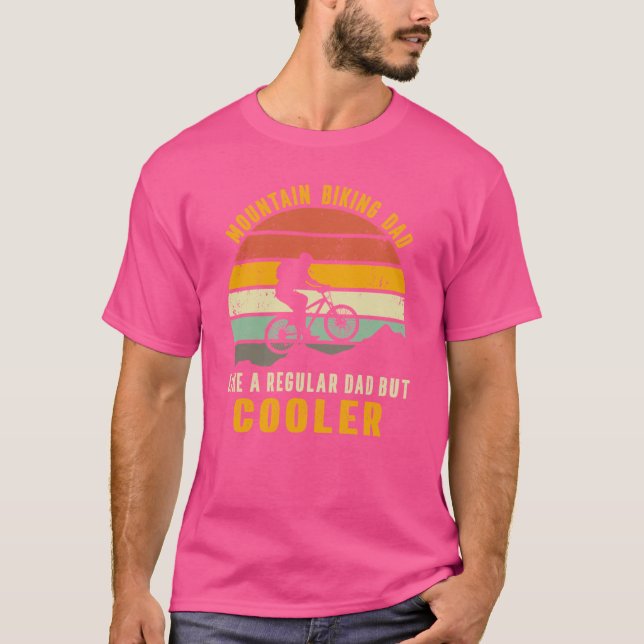T-shirt papa VTT comme un papa normal mais en plus cool  (Devant)