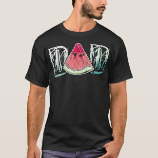 T-shirt Papa Watermelon Fruit Cool Fête des pères été cade