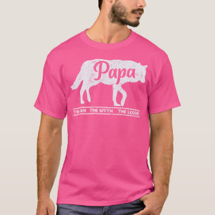 T-shirt Papa Wolf L'Homme Le Mythe La Légende