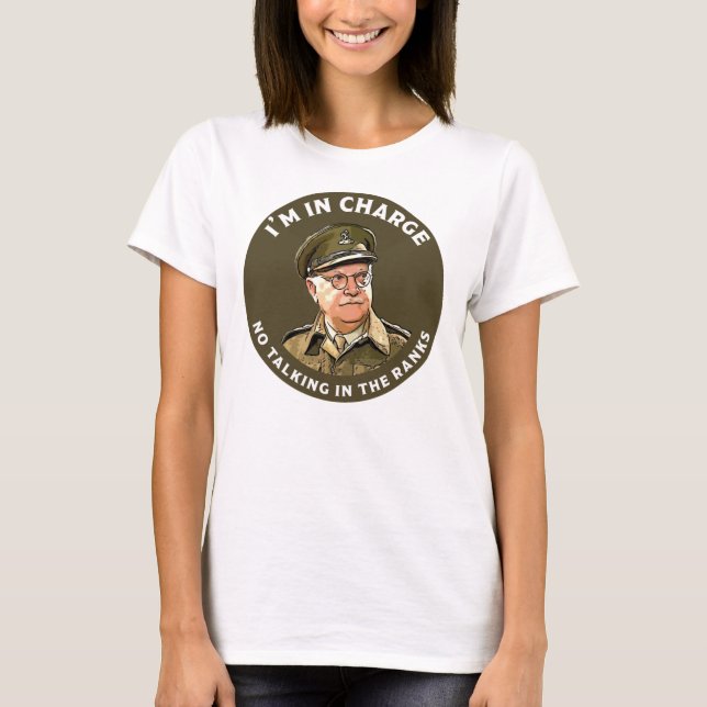 T-shirt Papa&x27 ; s Army - Capitaine Mainwaring - British (Devant)