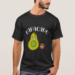 T-shirt Papacado Papa To Be Future Parent Fier Papa Fruit