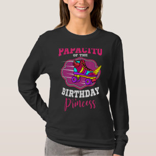 T-shirt Papacito De L'Anniversaire Princess Roller Skates 