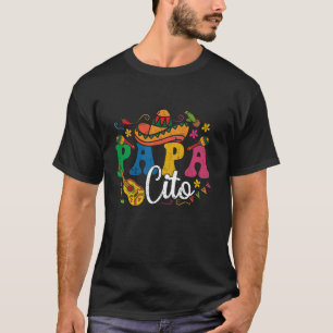 T-shirt Papacito drôle Chapeau de fête mexicaine Papa Cinc