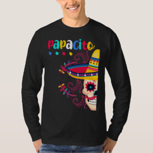 T-shirt Papacito Papa Mexicain Crâne de Sucre Dia De Los M
