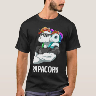 T-shirt Papacorn  Père Fille Licornes