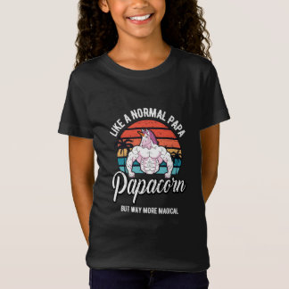 T-Shirt Papacorn Retro Vintage Unicorn Daddy Salle De Spor