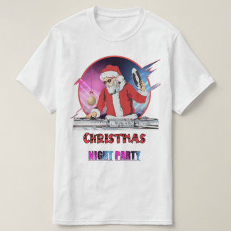 T-shirt Papai Noel DJ Merry Christmas