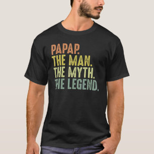 T-shirt Papap Homme Fête des pères Papap Homme Mythe Leg