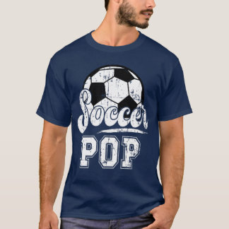T-shirt Papapop grand-père de footballeur garçon Pop