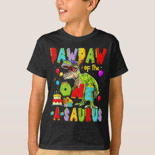 T-shirt Papapou du garçon du premier anniversaire de l'un-