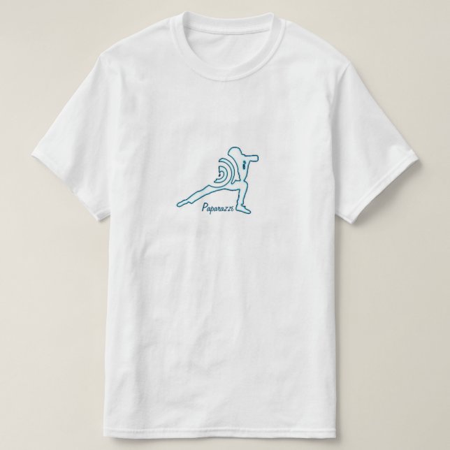 T-shirt Paparazzi (double face) - Une chemise MisterP (Design devant)