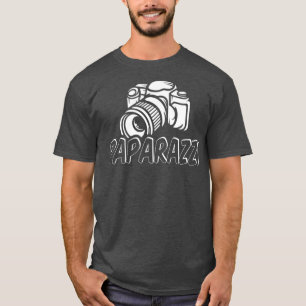 T-shirt Paparazzi Funny Papa Photographe Caméra Rétro