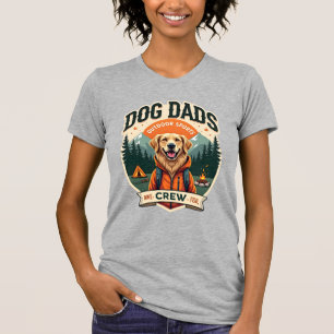 T-shirt Papas Chien Vintage Équipe de Sports de Plein Air