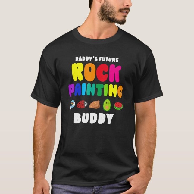 T-shirt Papa's Future Rock Peinture Buddy (Devant)