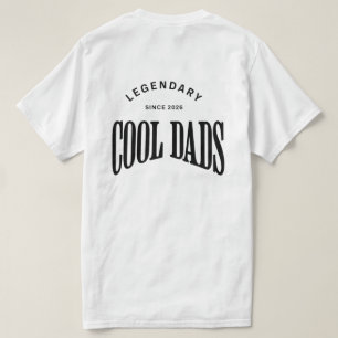 T-shirt Papas Légendaires et Cool – Conception de Typograp