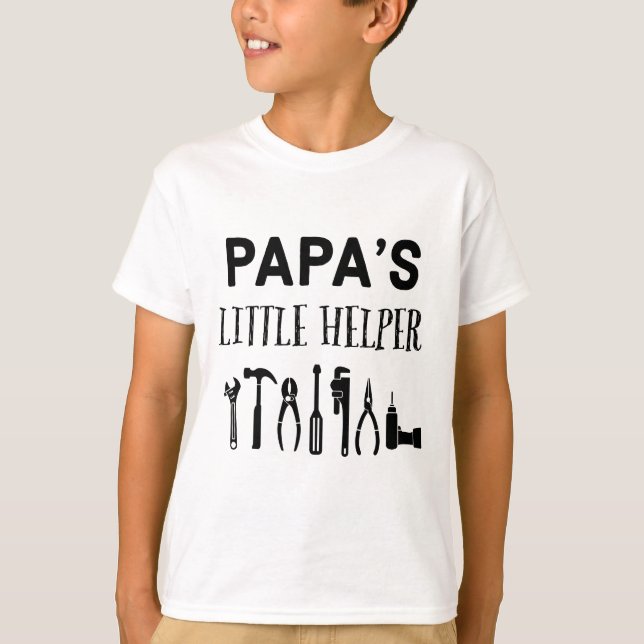 T-shirt Papas Little Helper (Devant)