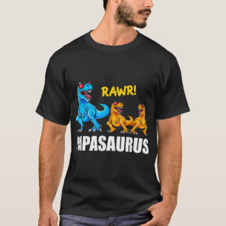T-shirt Papasaurus 2 Chemise Enfants Papa Dinosaur 2 Chemi