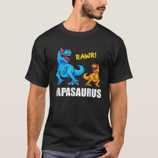 T-shirt Papasaurus Chemise Papa Dinosaur Chemise Papa Gras