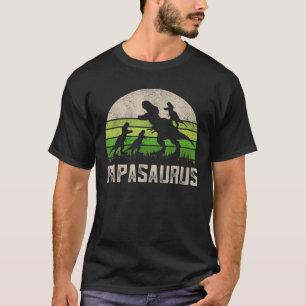 T-shirt Papasaurus dinosaure vintage