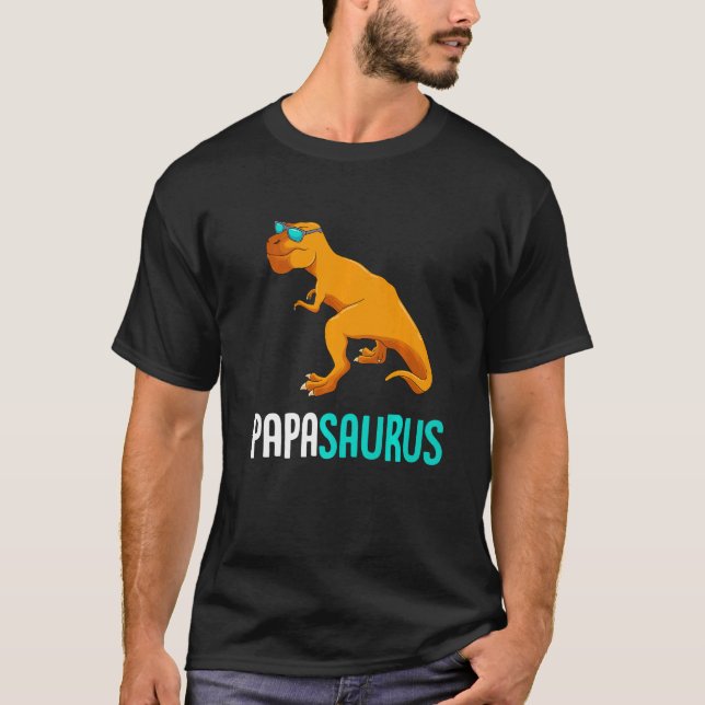 T-shirt Papasaurus Papa (Devant)