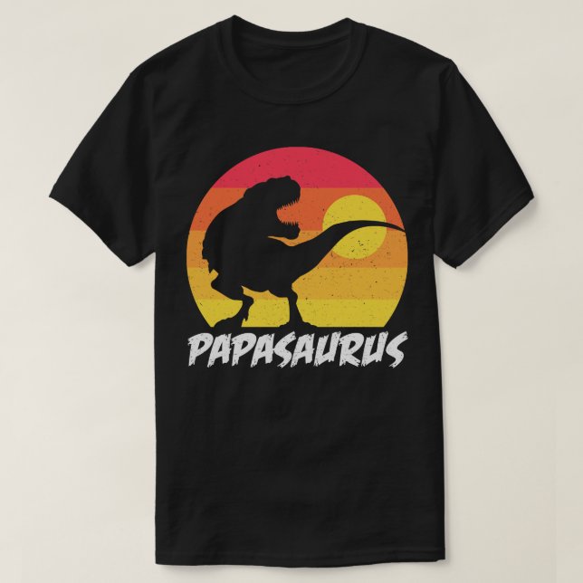T-shirt Papasaurus Pour la Fête des pères et tous les jour (Design devant)