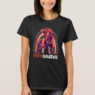 T-shirt Papasaurus Rainbow Papa Fête des pères