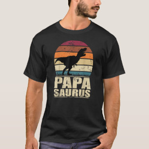 T-shirt Papasaurus Rex Dino Papa Famille Papa Dinosaure
