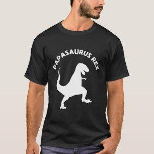T-shirt Papasaurus Rex Dinousaur Papa Cadeau Pour Papa