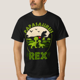 T-shirt Papasaurus Rex Fête des pères Anniversaire Funny