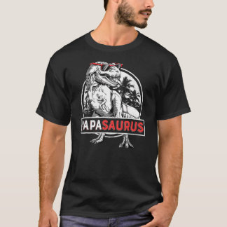 T-shirt Papasaurus T rex Dinosaure Funny Papa Saurus