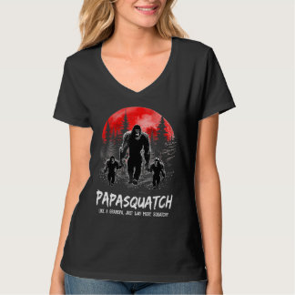 T-shirt Papasquatch masculin comme un grand-père, juste be