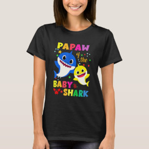 T-shirt Papaw De L'Anniversaire Requin Papa Maman Matching