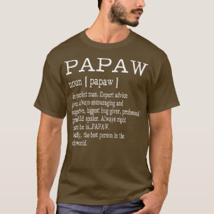 T-shirt Papaw Définition Grand-père Fête des pères Cadeaux
