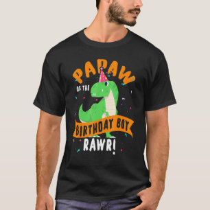 T-shirt Papaw Du Garçon D'Anniversaire Dinosaure Chemise D